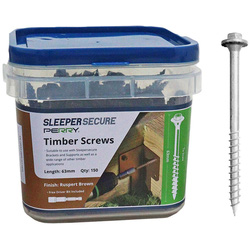 A Perry / SleeperSecure No.4729/S Sleeper Screws 63mm Hex Head Stainless Steel