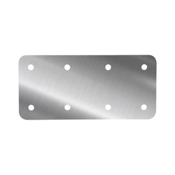 A Perry / SleeperSecure No.4718/S Internal Sleeper Support Plate Short Straight Flat Stainless Steel
