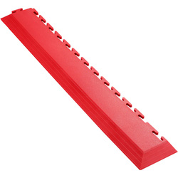 Ecotile / Ecotile E500/7mm Interlocking Corner Edge Ramp Red