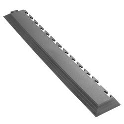 Ecotile / Ecotile RE500/7mm 100% Recycled  Interlocking Corner Edge Ramp Graphite