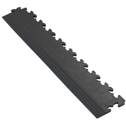 Garage Floor Tile Company / Garage Floor Tile Company X Joint Interlocking Floor Tile Edge Ramp Black