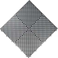 Swisstrax / Swisstrax Ribtrax Pro Vented Modular Floor Tiles 4m² Slate Grey