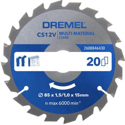 Dremel / Dremel Blueprint Multi-Material Saw Blade 85 x 15mm 20T