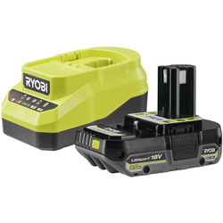 Ryobi / Ryobi 18V ONE+ Lithium+ Battery & Compact Charger Kit 2.0Ah