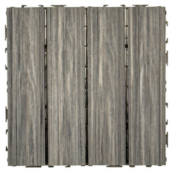 Apollo / Apollo Uncapped Composite Decking Tile Grey 30 x 30cm