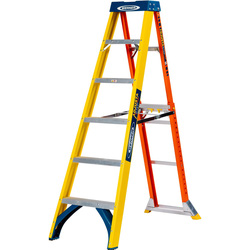 Werner / Werner AdjustaStep PRO® Fibreglass Stepladder 6 Tread