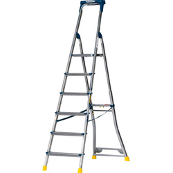Werner / Werner AdjustaStep PRO Aluminium Stepladder 6 Tread