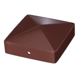 Powapost / Powapost Metal Post Cap Brown 100 x 100mm