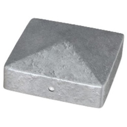 Powapost / Powapost Metal Post Cap Silver 100 x 100mm