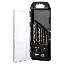 ROKTOR / ROKTOR HSS-G Straight Shank Metal Split Point Drill Bit Set 1.5mm-6mm
