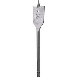 ROKTOR Hex Shank Flat Wood Drill Bit 24mm x 152mm