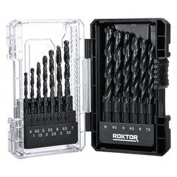 ROKTOR / ROKTOR HSS Straight Shank Metal Drill Bit Set 1.0mm-10mm