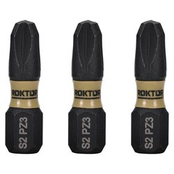 ROKTOR / ROKTOR 1/4" Hex Shank Impact Screwdriver Bits PZ3 x 25mm