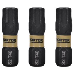 ROKTOR / ROKTOR 1/4" Hex Shank Impact Screwdriver Bits TX40 x 25mm