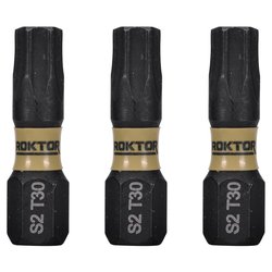 ROKTOR / ROKTOR 1/4" Hex Shank Impact Screwdriver Bits TX30 x 25mm