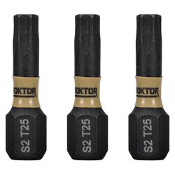 ROKTOR / ROKTOR 1/4" Hex Shank Impact Screwdriver Bits TX25 x 25mm