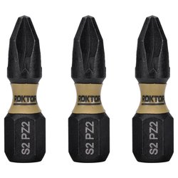ROKTOR / ROKTOR 1/4" Hex Shank Impact Screwdriver Bits PZ2 x 25mm