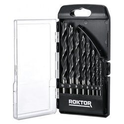 ROKTOR / ROKTOR Straight Shank Double-Flute Brad Point Wood Drill Bit Set