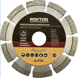 ROKTOR / ROKTOR Mortar Raking Diamond Blade 125mm (5") x 6.4mm x 22.2mm