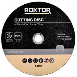 ROKTOR / ROKTOR Metal Cutting Discs 230mm (9") x 1.9mm x 22.2mm