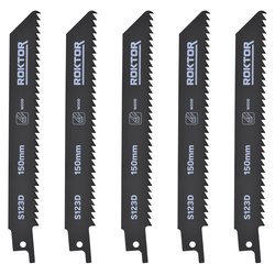 ROKTOR / ROKTOR Wood Reciprocating Saw Blades 150mm 6TPI