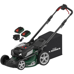 Webb / Webb 40V (2 x 20V) 53cm Cordless Brushless Self Propelled Lawnmower 2 x 4.0Ah Batteries & Charger