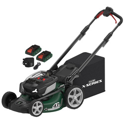 Webb / Webb 40V (2 x 20V) 47cm Cordless Brushless Self Propelled Lawnmower 2 x 4.0Ah Batteries & Charger