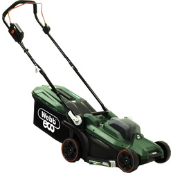 Webb / Webb 20V 33cm (14") Cordless Rotary Lawnmower & 20V 25cm Line Trimmer 1 x 4.0Ah Battery & Charger