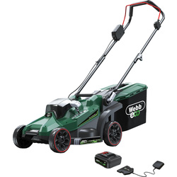 Webb / Webb 20V 33cm (14") Cordless Rotary Lawnmower 1 x 4.0Ah Battery & Charger
