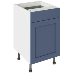 Kitchen Kit / Kitchen Kit Flatpack Shaker Drawerline Base Cabinet Matt Alby Blue 500mm