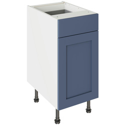 Kitchen Kit / Kitchen Kit Flatpack Shaker Drawerline Base Cabinet Matt Alby Blue 400mm