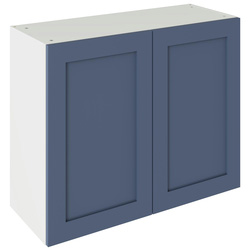 Kitchen Kit / Kitchen Kit Flatpack Shaker Wall Cabinet Matt Alby Blue 900mm