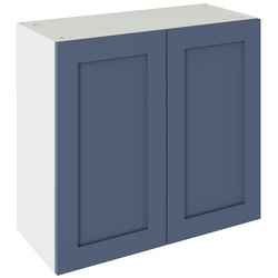 Kitchen Kit / Kitchen Kit Flatpack Shaker Wall Cabinet Matt Alby Blue 800mm