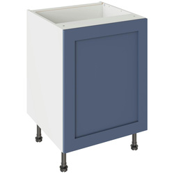 Kitchen Kit / Kitchen Kit Flatpack Shaker Sink/Hob Cabinet Matt Alby Blue 600mm