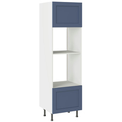 Kitchen Kit / Kitchen Kit Flatpack Shaker Oven & Microwave Housing Matt Alby Blue 600mm