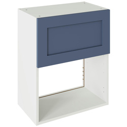 Kitchen Kit / Kitchen Kit Flatpack Shaker Microwave Wall Cabinet Matt Alby Blue 600mm