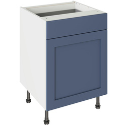 Kitchen Kit / Kitchen Kit Flatpack Shaker Drawerline Base Cabinet Matt Alby Blue 600mm