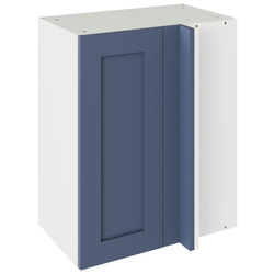 Kitchen Kit / Kitchen Kit Flatpack Shaker Blind Corner Wall Cabinet Matt Alby Blue 600mm