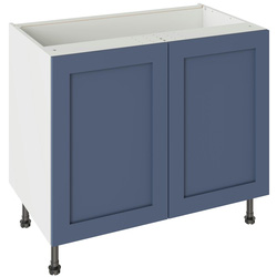 Kitchen Kit / Kitchen Kit Flatpack Shaker Base Cabinet Matt Alby Blue 1000mm