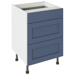 Kitchen Kit / Kitchen Kit Flatpack Shaker Drawerline Base Cabinet Matt Alby Blue 600mm