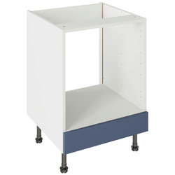 Kitchen Kit / Kitchen Kit Flatpack Shaker Oven Base Cabinet Matt Alby Blue 600mm