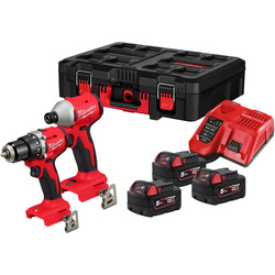 Milwaukee / Milwaukee M18 BLPP2D3-503P Brushless Compact Twin Pack 3 x 5.0Ah