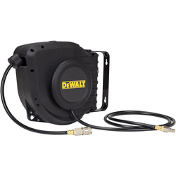 DeWalt / DeWalt Retractable Air Hose Reel Kit with 1/4" Quick Release Couplers 9m