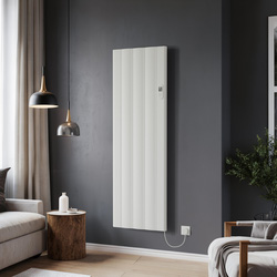 Azur / Azur Umbra Electric Aluminium Designer Radiator 1600x500mm 3413Btu White