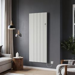 Azur / Azur Umbra Electric Aluminium Designer Radiator 1600x610mm 6826Btu White
