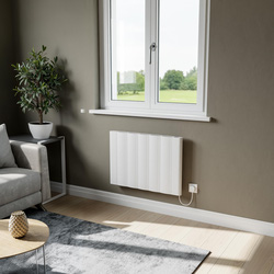 Azur / Azur Umbra Electric Aluminium Designer Radiator 500x725mm 5120Btu White