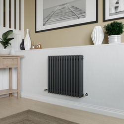 Azur / Azur Columbus 3 Column Radiator 600x650mm 2733Btu Anthracite