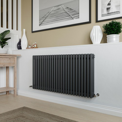 Azur / Azur Columbus 3 Column Radiator 600x1190mm 5076Btu Anthracite