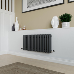 Azur / Azur Columbus 3 Column Radiator 400x830mm 2481Btu Anthracite