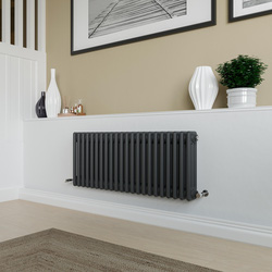 Azur / Azur Columbus 3 Column Radiator 400x1010mm 3034Btu Anthracite